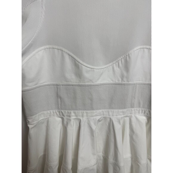 Alexander Wang Ribbed Corset Fit Flare Dress White Size 14 $895 Alexander Wang Ribbed Corset Fit Flare Dress White Size 14 $895